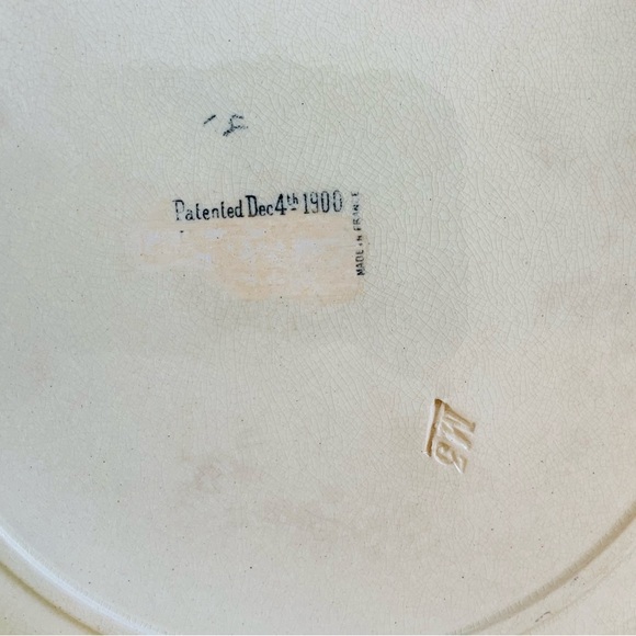 Majollica bunny plates set of 5. Made in France, 1900. - Picture 8 of 16